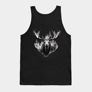 Elk deer nature Scandinavian forest Tank Top